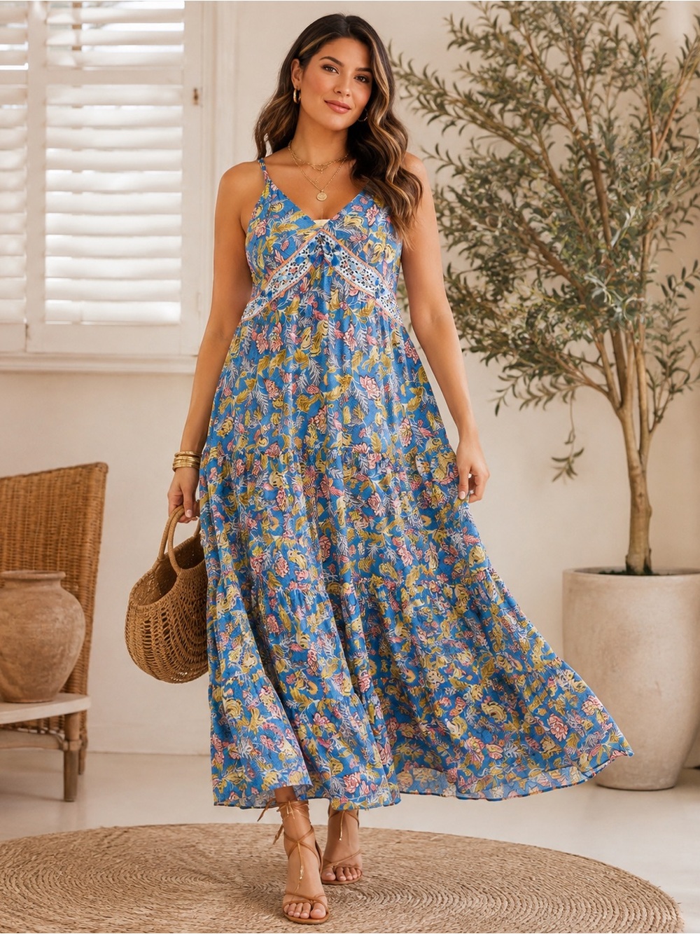 Anthropologie Verb by Pallavi Singhee Vineyard Tiered Maxi Dress | Size 14 #138
